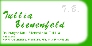 tullia bienenfeld business card